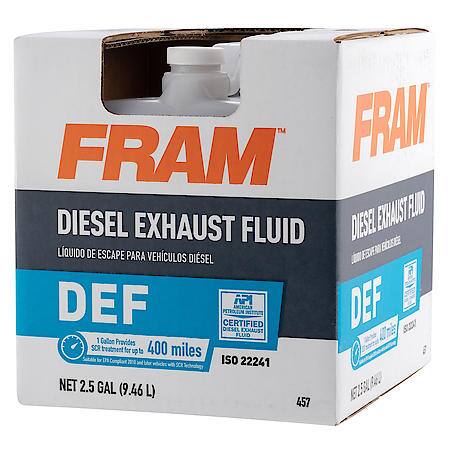 FRAM Diesel Exhaust Fluid (DEF): 2.5 Gallon