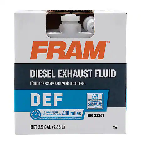 FRAM Diesel Exhaust Fluid (DEF): 2.5 Gallon