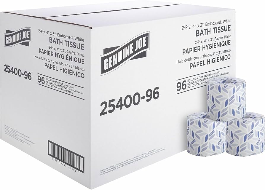 US04050  US 2-PLY STANDARD BATH TISSUE 4050 – 4″ X 3.4″ – 96RL/500SHT