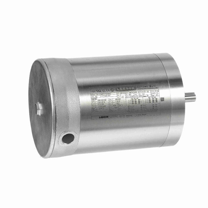 LEESON EXTREME DUCK® ULTRA GENERAL PURPOSE MOTOR, 0.75 & 0.50 HP, 3 PH, 60 & 50 HZ, 230/460 & 190/380 V, 1800 & 1500 RPM, 56C FRAME, TENV - 117129.00 Part #:117129.00  Catalog #:117129.00