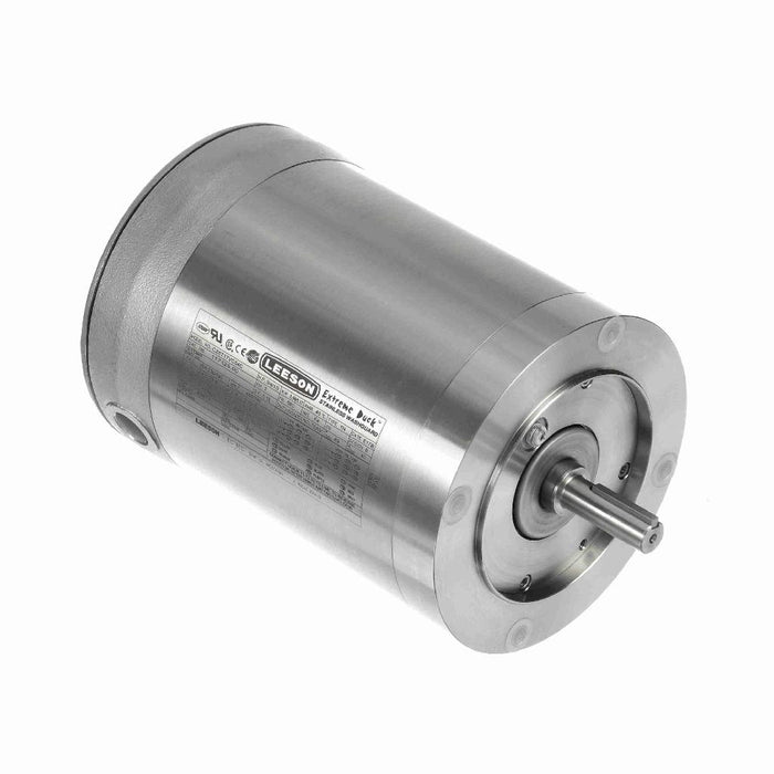 LEESON EXTREME DUCK® ULTRA GENERAL PURPOSE MOTOR, 0.75 & 0.50 HP, 3 PH, 60 & 50 HZ, 230/460 & 190/380 V, 1800 & 1500 RPM, 56C FRAME, TENV - 117129.00 Part #:117129.00  Catalog #:117129.00