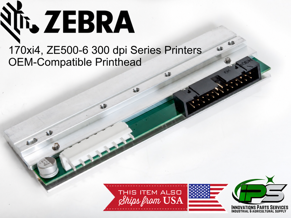 Zebra 170Xi4 ZE500-6 RH/LH 300 DPI OEM Thermal Printhead
