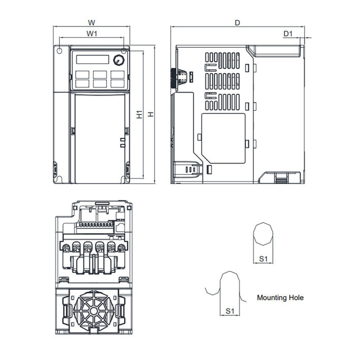 Delta VFD5A5MS43ANSAA MS300 Series Drive