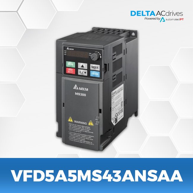Delta VFD5A5MS43ANSAA MS300 Series Drive