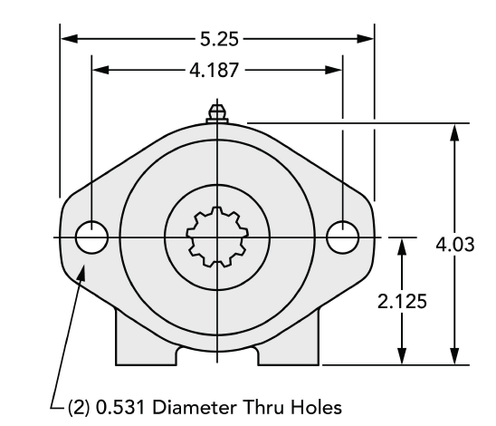 Model 210-9S SAE A Mount Overhung Load Adaptors 210-9S (-DP)