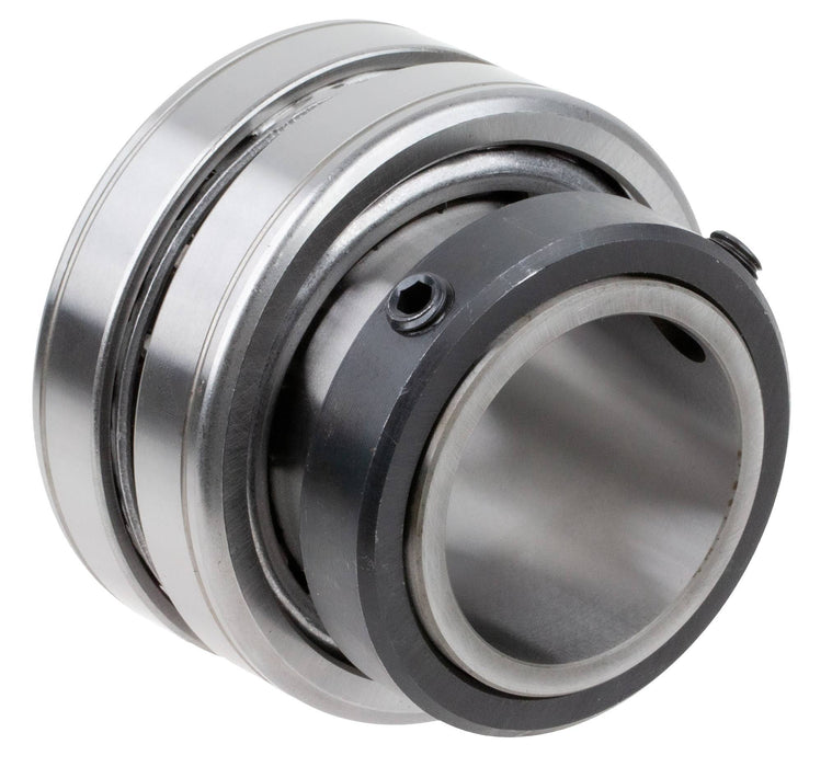 Link-Belt EFRB22431E 1 15/16" Mounted Spherical Roller Bearing, Cast Iron 4-Bolt Square Flange Block, Single Setscrew Locking Collar, Spring Loaded Heavy Contact Seal