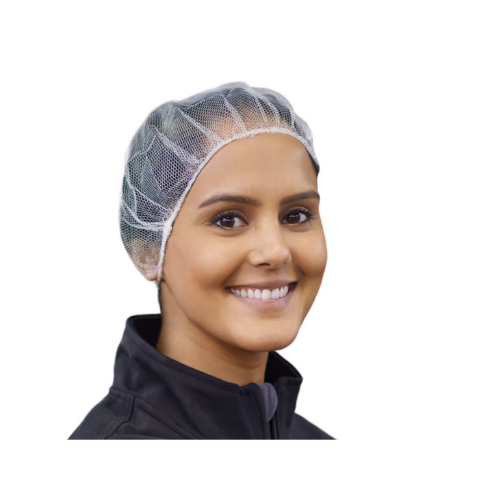 WHITE 21" NYLON HAIRNETS ~ WHN21