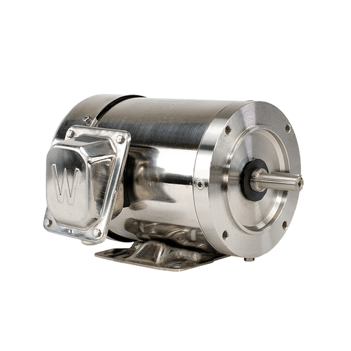 Washdown Duty Motor, 1 HP, 1800 RPM, 208-230/460V, 56C Frame, C-Face with Feet - Innovations Parts Service,LLC