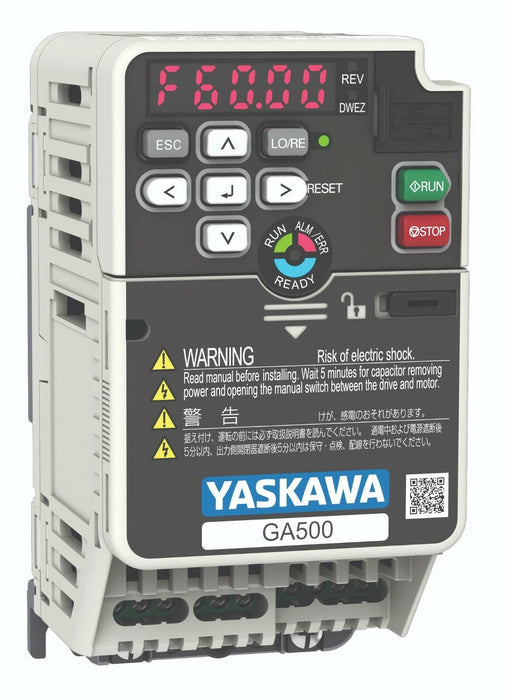 YASKAWA GA50U4023ABA YASK-VFD-GA500-15HP(ND)@480V-IP20-23.4A