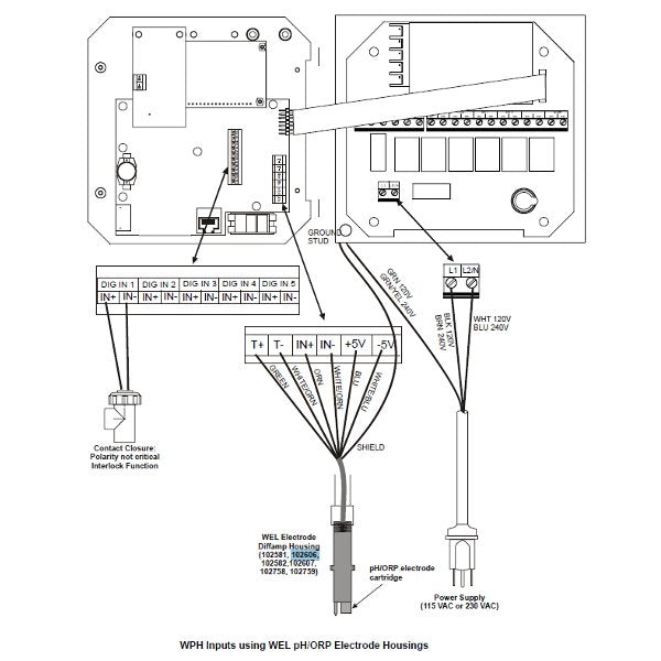 WEL-PHF-NN Walchem Flat Surface PH Sensor - Innovations Parts Service,LLC